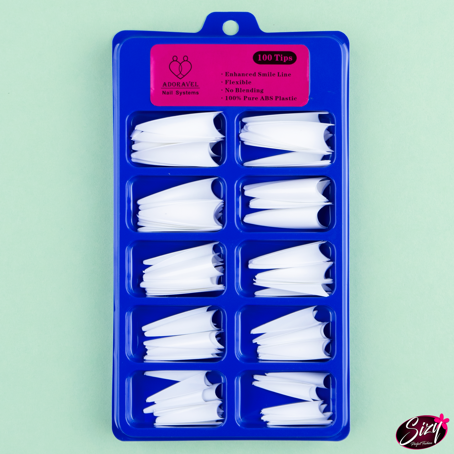 Uñas Postizas - Adoravel Stilleto Blanco Extra Largo