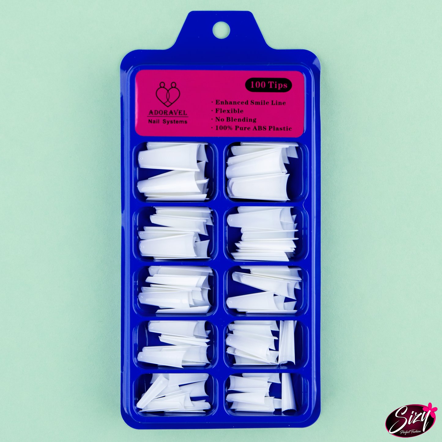 Uñas Postizas - Adoravel Ballerina Blanco Medias