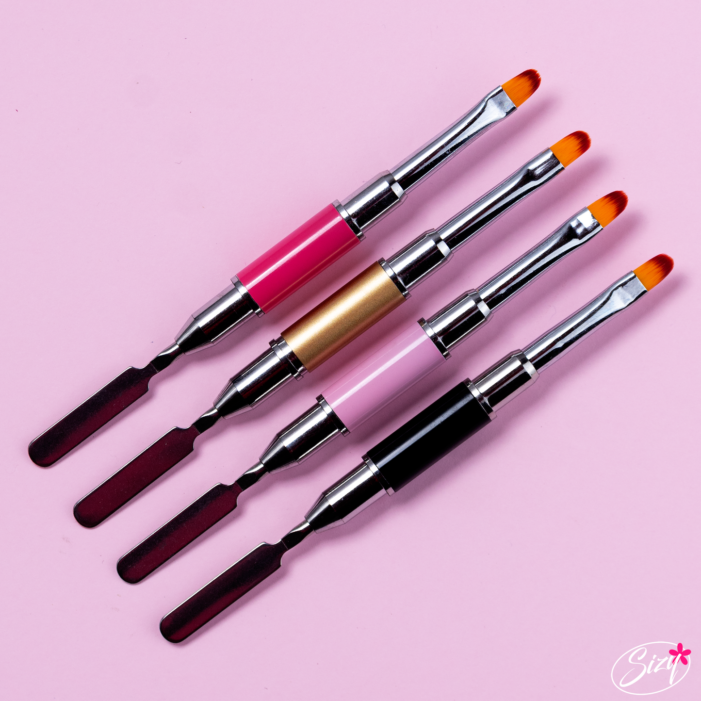 Pincel y Espátula Para Polygel o Gel Sólido