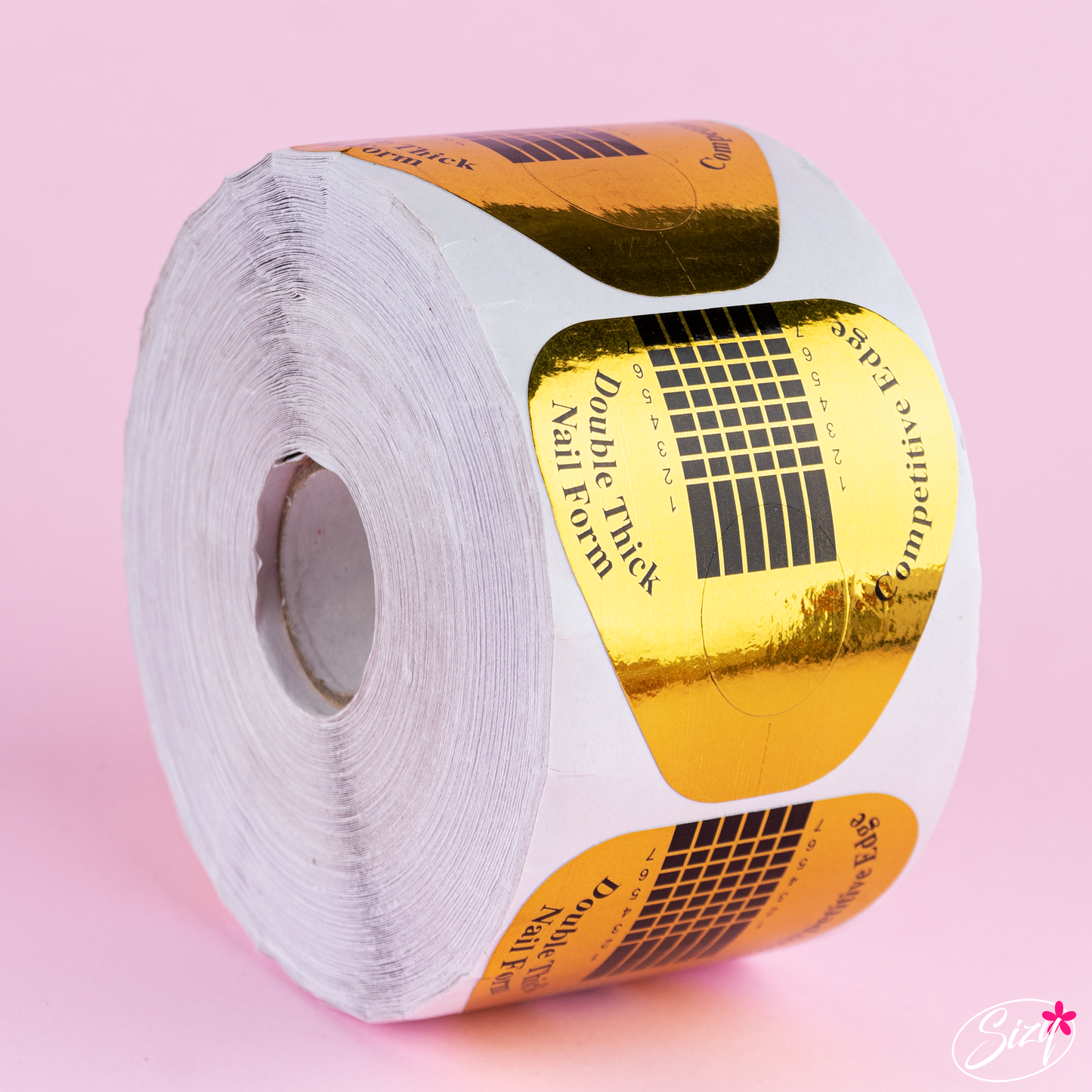 Moldes De Papel Para Uñas Esculturales Dorado