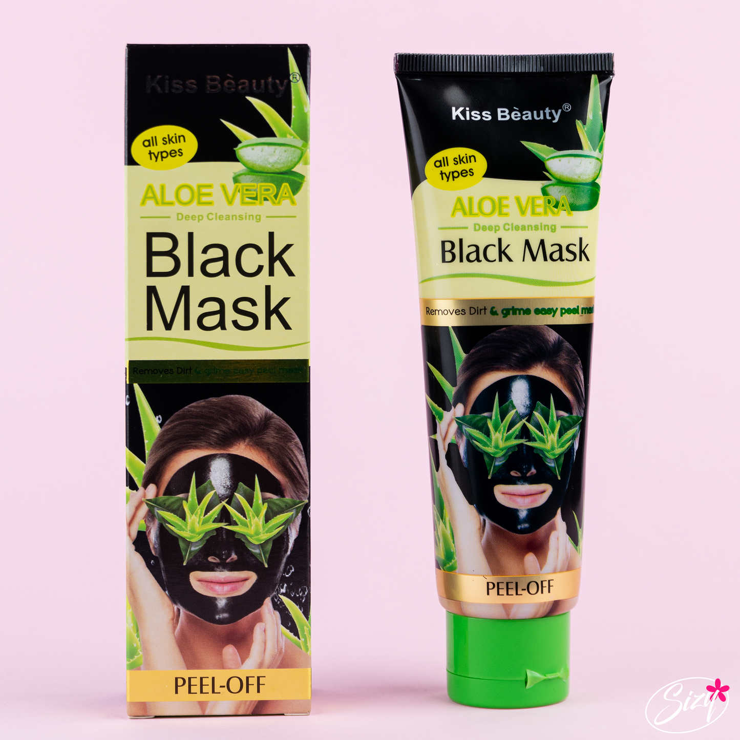 Mascarilla Negra De Aloe Vera Kiss Beauty