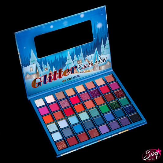 Paleta De Sombras Merry Christmas Glitter 48 Colores