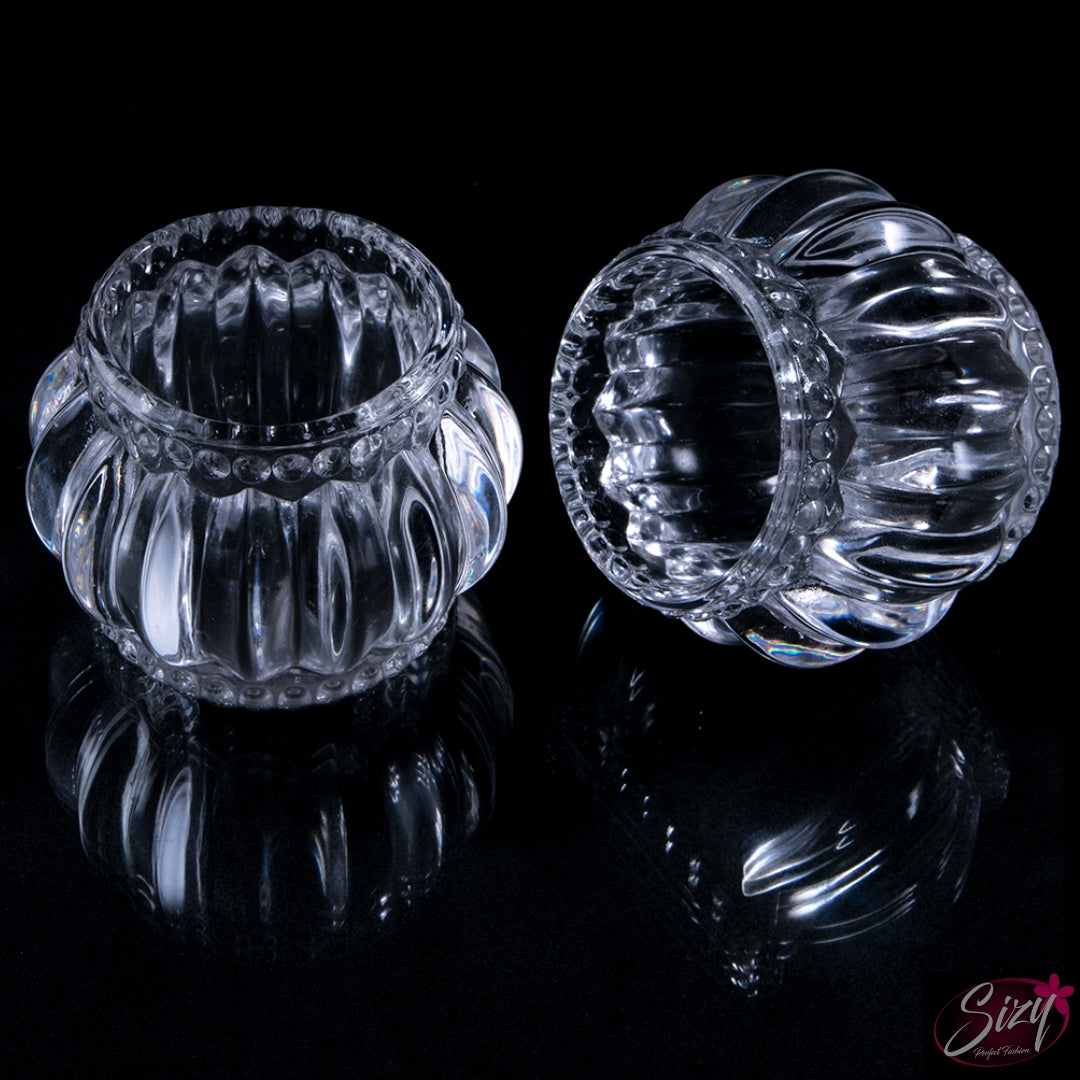 Dappen Para Monómero De Cristal Diseño Redondo Decorado