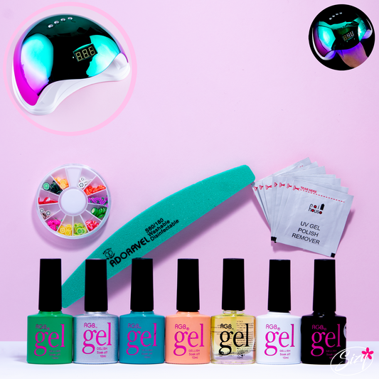 Combo Gelish: Lámpara Sun 5