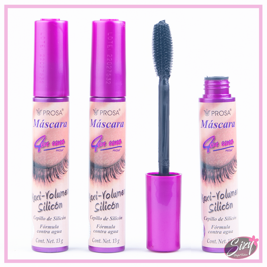 Máscara De Pestañas Maxi Volumen Silicón Prosa