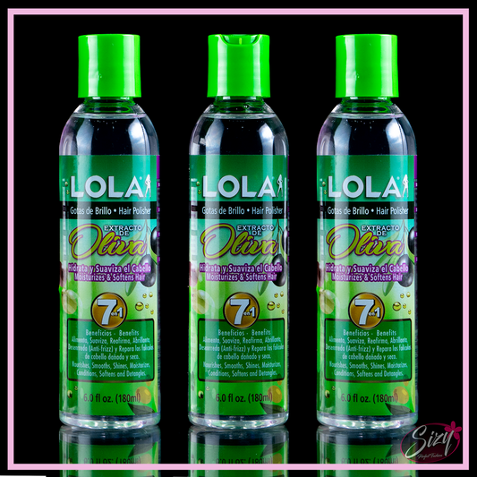 Lola – Gotas Para El Cabello Grande  Oliva 6oz