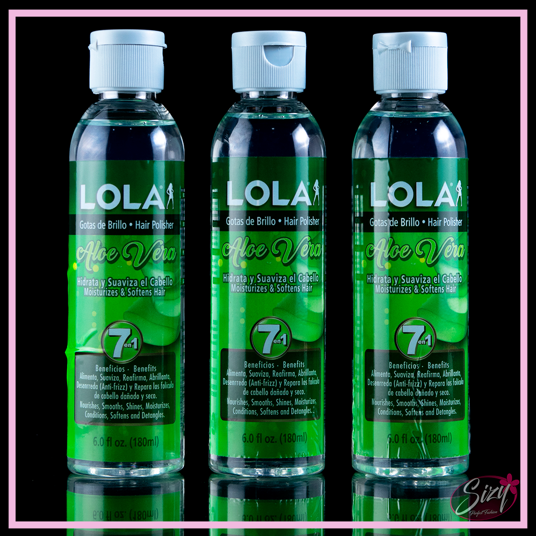 Lola – Gotas Para El Cabello Grande  Aloe Vera 6oz