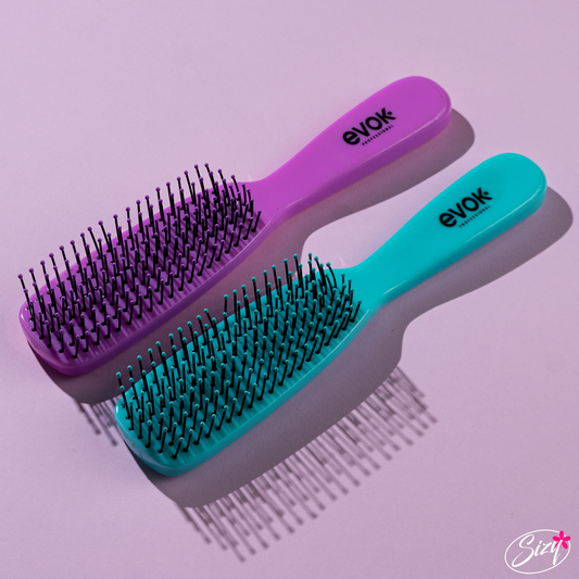 Cepillo Plano Flex Para Cabello Evok